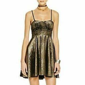 💙HP💙 Free People Shattered Velvet Shimmer Mini Dress XS